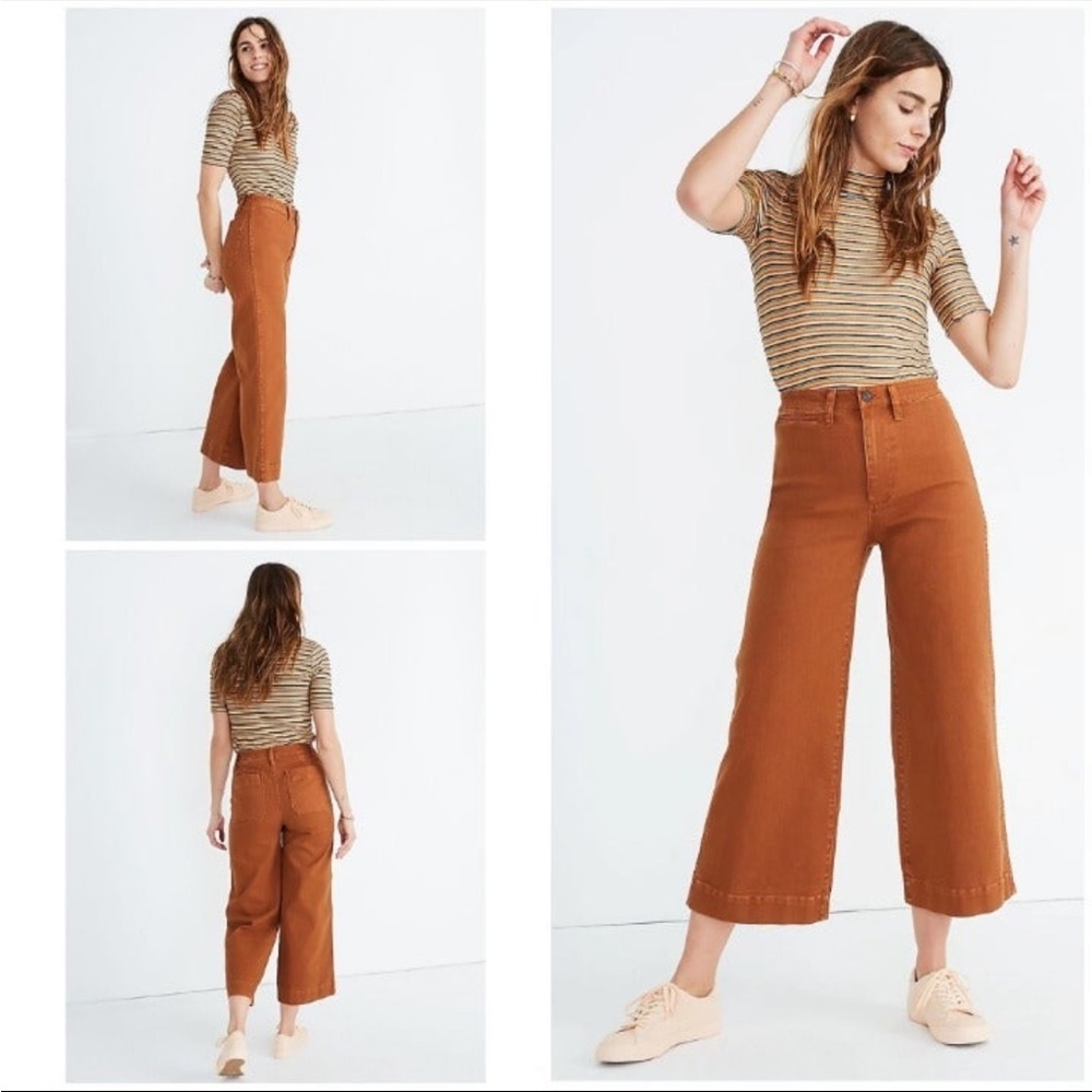 Madewell Emmett Wide-led crop Pants